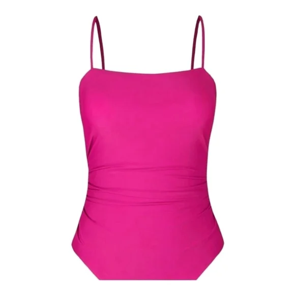 CUPSHE One Piece Suit Square Neck Cutout Back Tummy Control - Picture 4 of 4